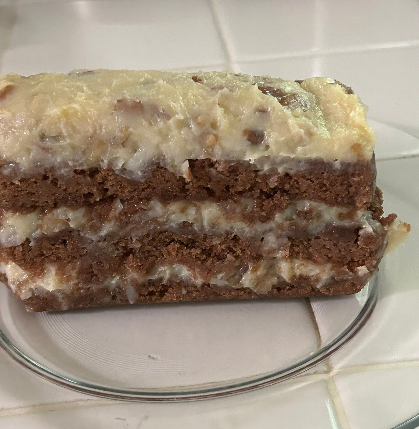 Cake, German Chocolate Cake (mini layer)