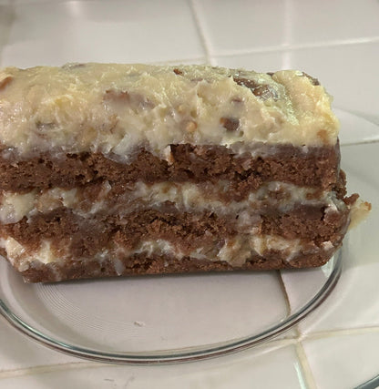 Cake, German Chocolate Cake (mini layer)