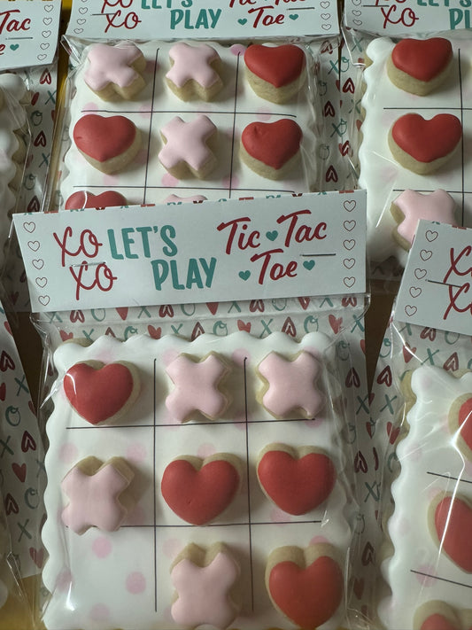 Cookie, Decorated Sugar - Tic Tac Toe Set